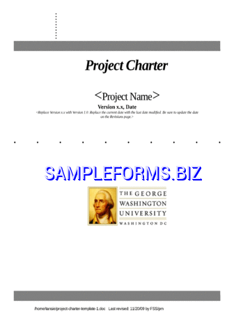 Project Charter Template 1 doc pdf free